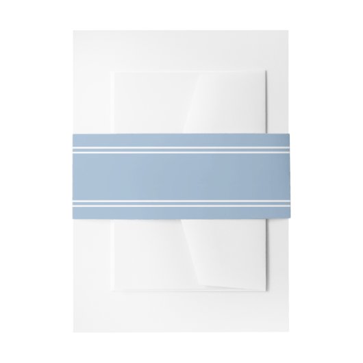 Bandeau De Faire-part Bébé simple bleu et blanc (Devant example)
