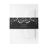 Bandeau De Faire-part Bébé's Breath Gold amd Mariage noir (Devant example)