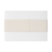 Bandeau De Faire-part Beige Belly Band Invitation Belly Band (Dos exemple)