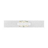 Bandeau De Faire-part Belle Roses Blanches Mariage Floral (Plat)