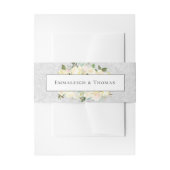 Bandeau De Faire-part Belle Roses Blanches Mariage Floral (Devant example)