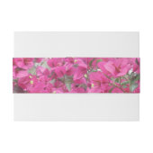 Bandeau De Faire-part Belles Fleurs & Monogrammes (Dos exemple)