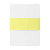 Bandeau De Faire-part Beurre minimum Mariage jaune (Dos Example)