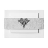 Bandeau De Faire-part Bijou noir Mariage gothique (Devant Example)