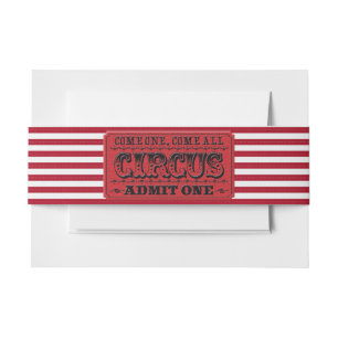 Bandeau De Faire-part Billet de cirque