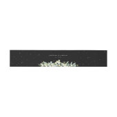 Bandeau De Faire-part Black Snowberry+Eucalyptus Portrait Mariage (Plat)