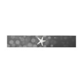 Bandeau De Faire-part Black Starfish Bubbles Mariage Belly Bands (Plat)