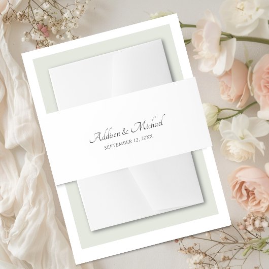 Bandeau De Faire-part Blanc minimal