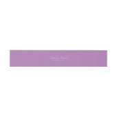 Bandeau De Faire-part Blanc pourpre minimal (Plat)