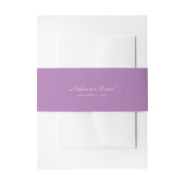 Bandeau De Faire-part Blanc pourpre minimal (Devant example)