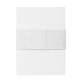 Bandeau De Faire-part Blancs avec noms (Dos Example)