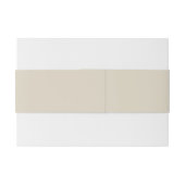 Bandeau De Faire-part Blancs solides beige blanc (Dos exemple)