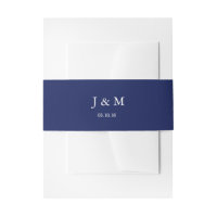 Bleu foncé Élégant Mariage Belly Band