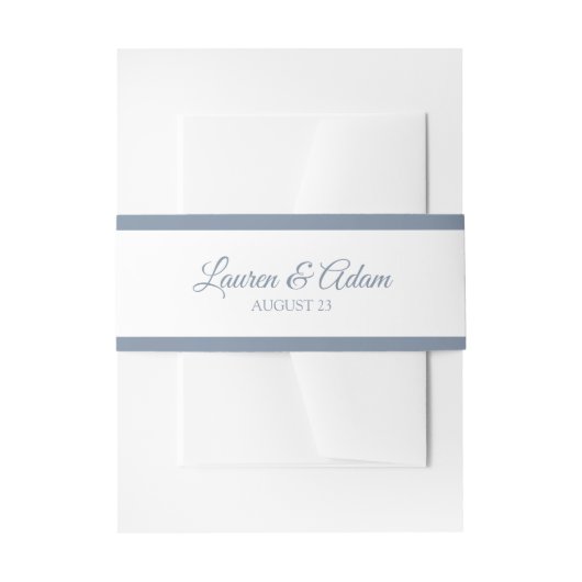 Bandeau De Faire-part Bleu Frontière-Poussiéreux de base de l'enveloppe (Devant example)