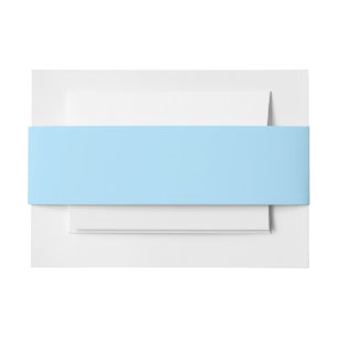 Bandeau De Faire-part Bleu Glacé Uni   Classique   Élégant