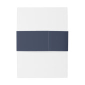 Bandeau De Faire-part bleu marine (Dos Example)