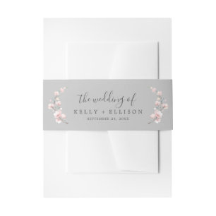 Bandeau De Faire-part Blossom des cerisiers du printemps   Grey Le Maria