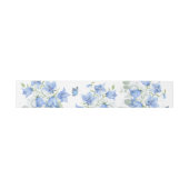 Bandeau De Faire-part Blue Bellflower Mariage Bellyband (Plat)