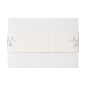 Bandeau De Faire-part Blue Chinoiserie Floral Botanical Wedding (Dos exemple)