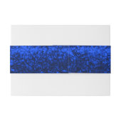 Bandeau De Faire-part Blue Glitz Belly Band (Dos exemple)