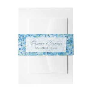 Bandeau De Faire-part Blue Hydrangea Sophisticated Mariage