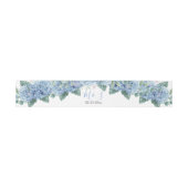 Bandeau De Faire-part Blue Hydrangeas aquarelle Floral Mariage (Plat)