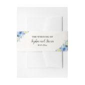 Bandeau De Faire-part Blue Mediterranean Lemon Wedding (Devant example)