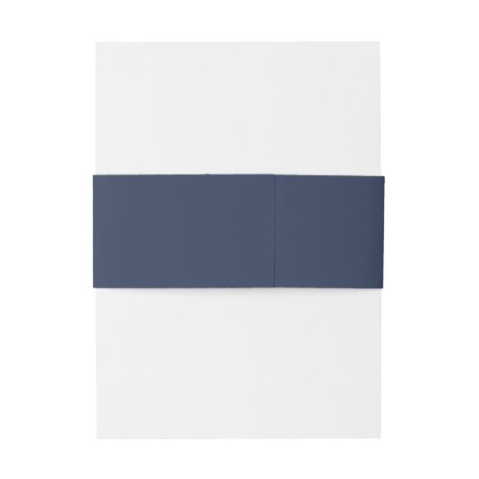 Bandeau De Faire-part Blue Wave Mariage Wht/Navy ID836 (Dos Example)