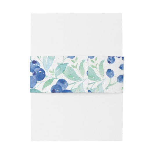 Bandeau De Faire-part Blueberry Midsummer Rustic Mariage (Dos Example)