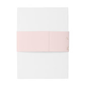 Bandeau De Faire-part Blush et Gold Love Mariage (Dos Example)