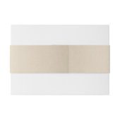 Bandeau De Faire-part Blush Ivory Satin Invitation Belly Band (Dos exemple)