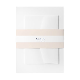 Bandeau De Faire-part Blush Monochromatique Élégant Personnalisé