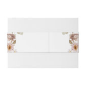 Bandeau De Faire-part Blush Peony & Gold Floral Mariage (Dos exemple)