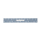 Bandeau De Faire-part Boho Blue Floral Belly Band (Plat)