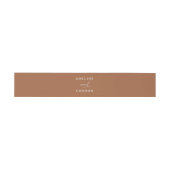 Bandeau De Faire-part Boho Burnt Orange Mariage (Plat)