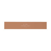 Bandeau De Faire-part Boho Burnt Orange Mariage (Plat)
