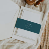 Bandeau De Faire-part Boho Chic Mariage bleu Turquoise