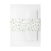 Bandeau De Faire-part Boho classique feuille de verdure groupe de ventre (Devant example)