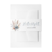 Bandeau De Faire-part Boho d'hiver Mariage Floral | BLANCHE (Devant example)