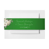 Bandeau De Faire-part Boho Emerald Green Floral Mariage (Devant Example)