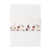 Bandeau De Faire-part Boho Fall Florals Mariage papillon (Dos Example)