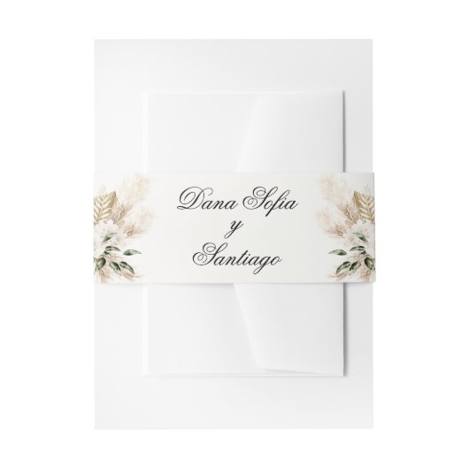 Bandeau De Faire-part Boho Mariage espagnol (Devant example)