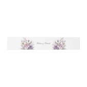 Bandeau De Faire-part Boho Mauve et Lilac Floral Mariage (Plat)