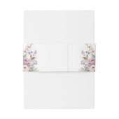 Bandeau De Faire-part Boho Mauve et Lilac Floral Mariage (Dos Example)