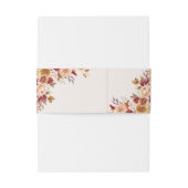 Bandeau De Faire-part Boho Moderne Burange Terracotta Mariage Floral (Dos Example)