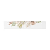 Bandeau De Faire-part Boho Pampas Floral Tropical et fleurs séchées (Plat)