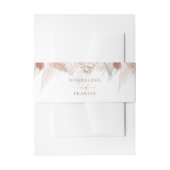 Bandeau De Faire-part boho pampas herbe mariage (Devant example)