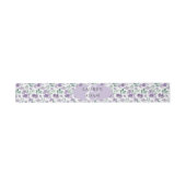 Bandeau De Faire-part Boho Purple Aquarelle Mariage floral (Plat)