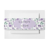 Bandeau De Faire-part Boho Purple Aquarelle Mariage floral (Devant Example)