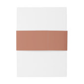 Bandeau De Faire-part Boho Rust Terracotta Monogram Mariage (Dos Example)